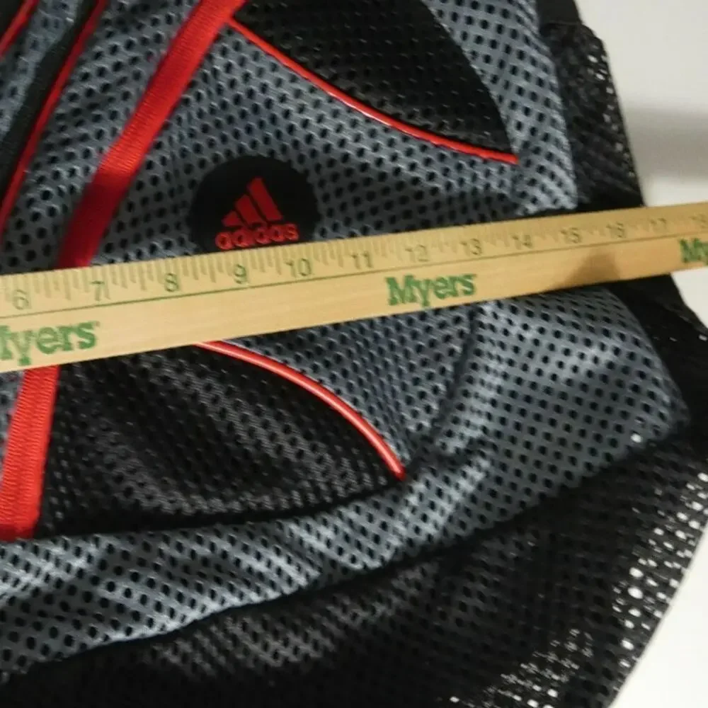 Adidas Crossbody Sling One Strap Mesh Black Gray Backpack Zipper Pockets Sports